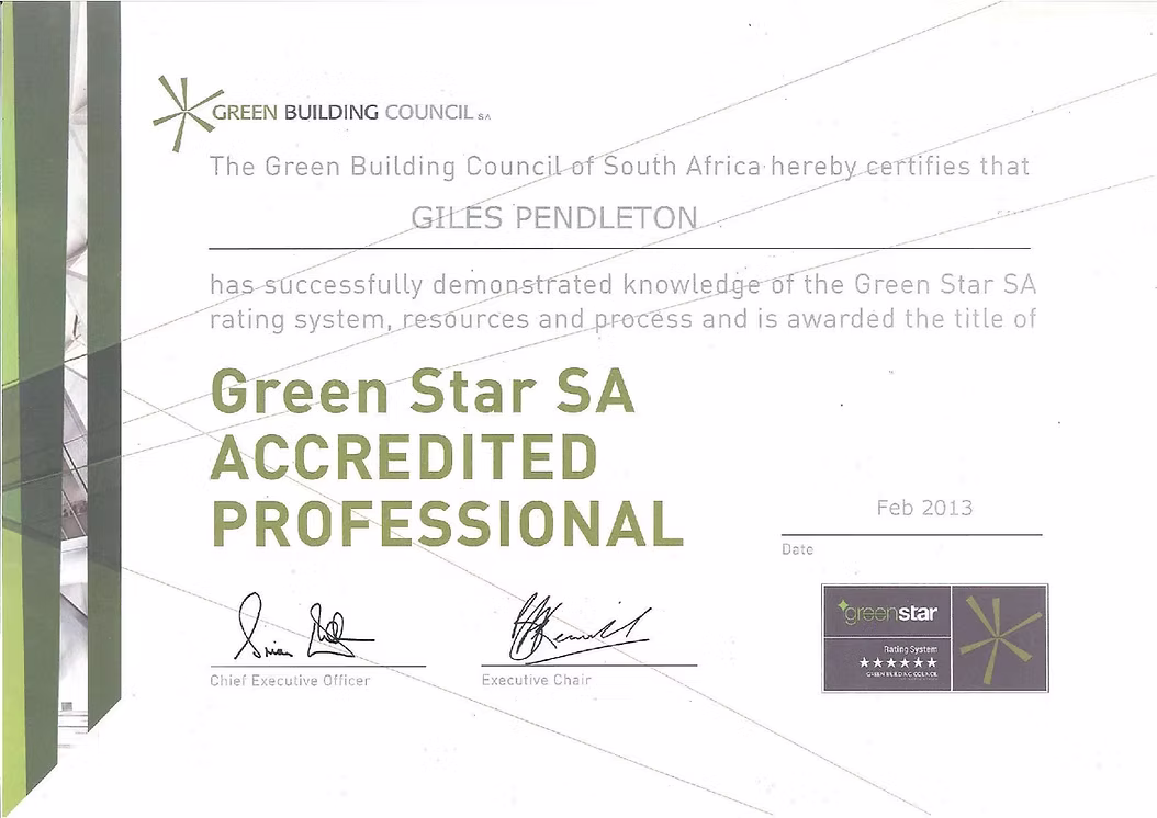 Green Star SA Accredited Professional